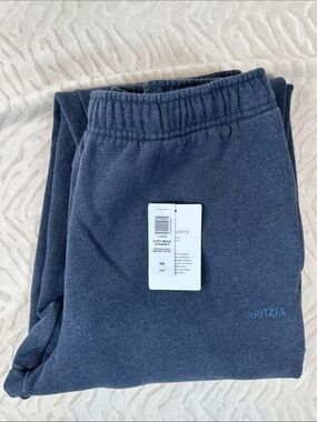 Aritzia Sweatfleece Mega Straight Joggers in Vintage Navy Size M